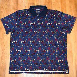 Bonobos Golf Standard Fit Floral Print Polo Shirt Sz XL